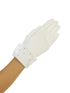 Girls Ivory Rhinestone Accented Cuff Communion Flower Girl Gloves 0-14 - SophiasStyle.com